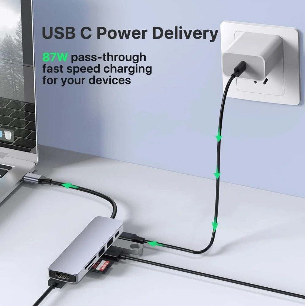 Aonix 5-in-1 USB Hub (Type-C + USB 3.0)