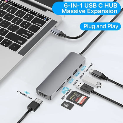 Aonix 5-in-1 USB Hub (Type-C + USB 3.0)