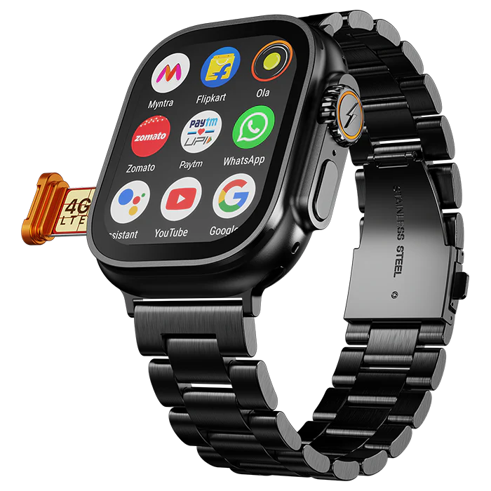 Aonix Fire-Boltt Dream Wristphone (Midnight Steel) – All-in-One 4G Smartwatch