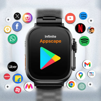 Aonix Fire-Boltt Dream Wristphone (Midnight Steel) – All-in-One 4G Smartwatch