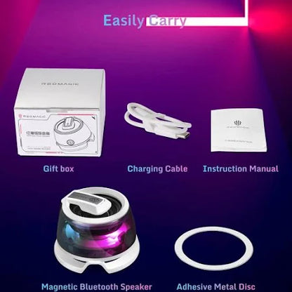 Aonix RedMagic Magnetic Mini Bluetooth Speaker – Waterproof, Travel & Outdoors
